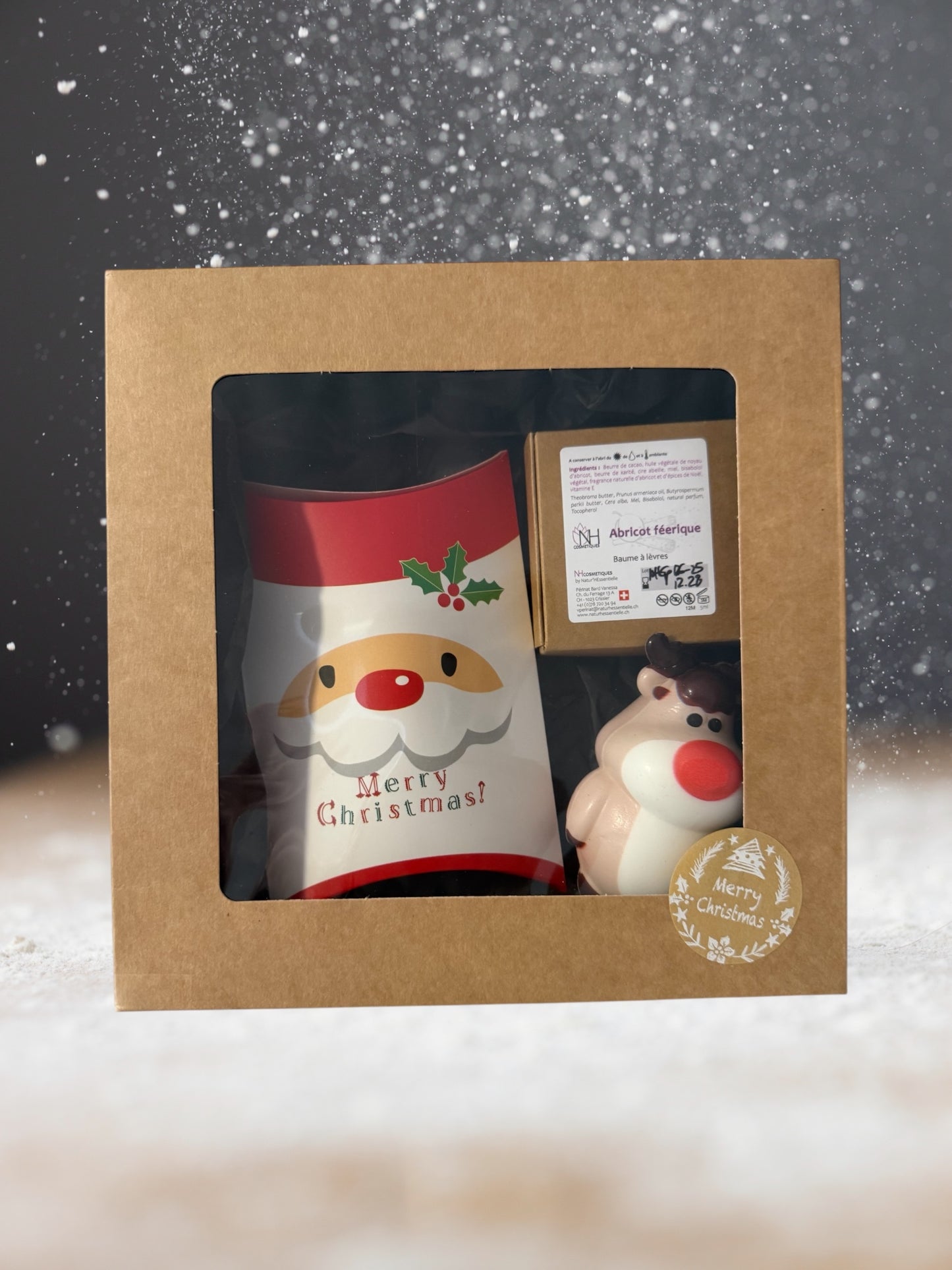 Coffrets Noël 2025 Baumes à lèvres macarons Gourmands