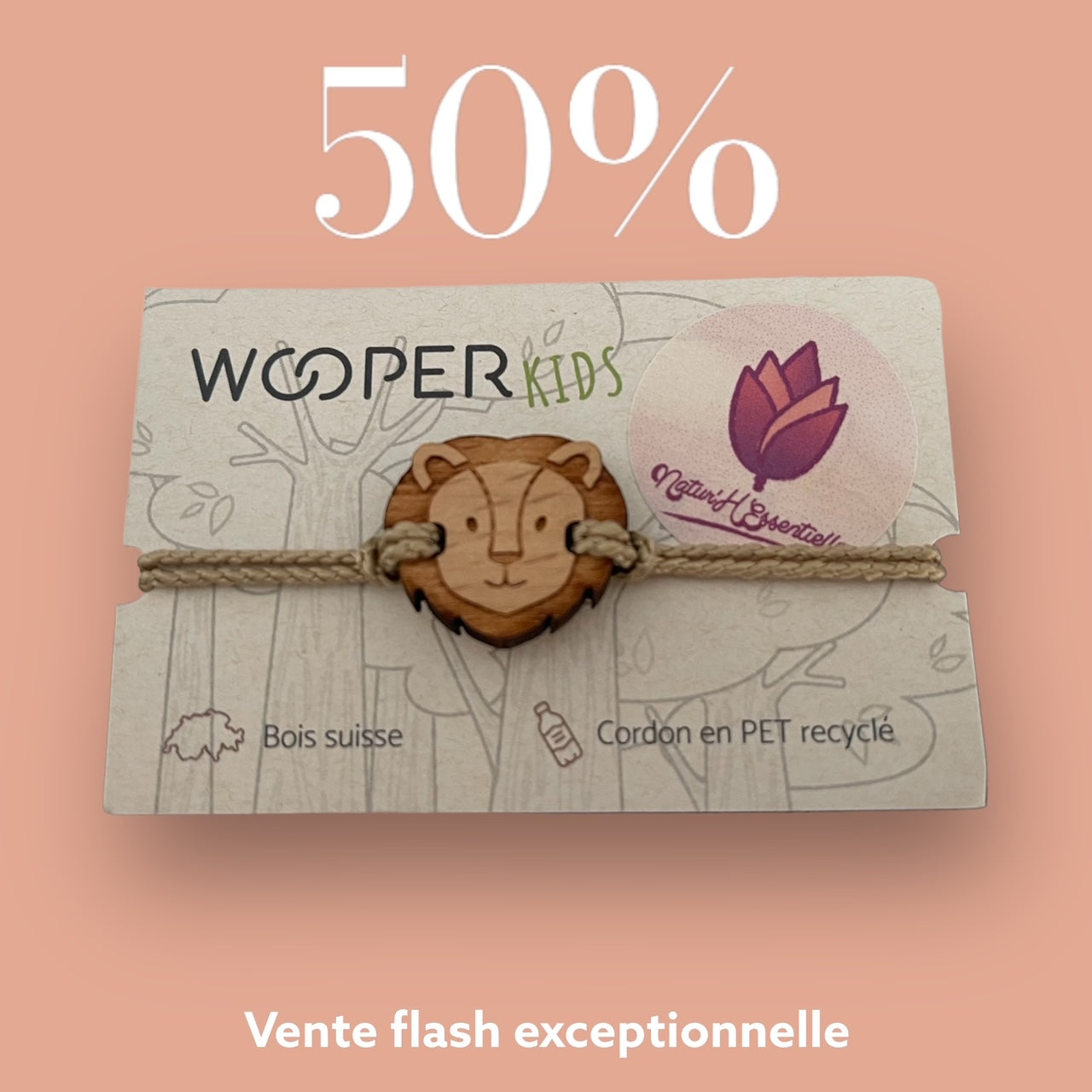 Bracelets Wooper diffuseur d'huiles essentielles