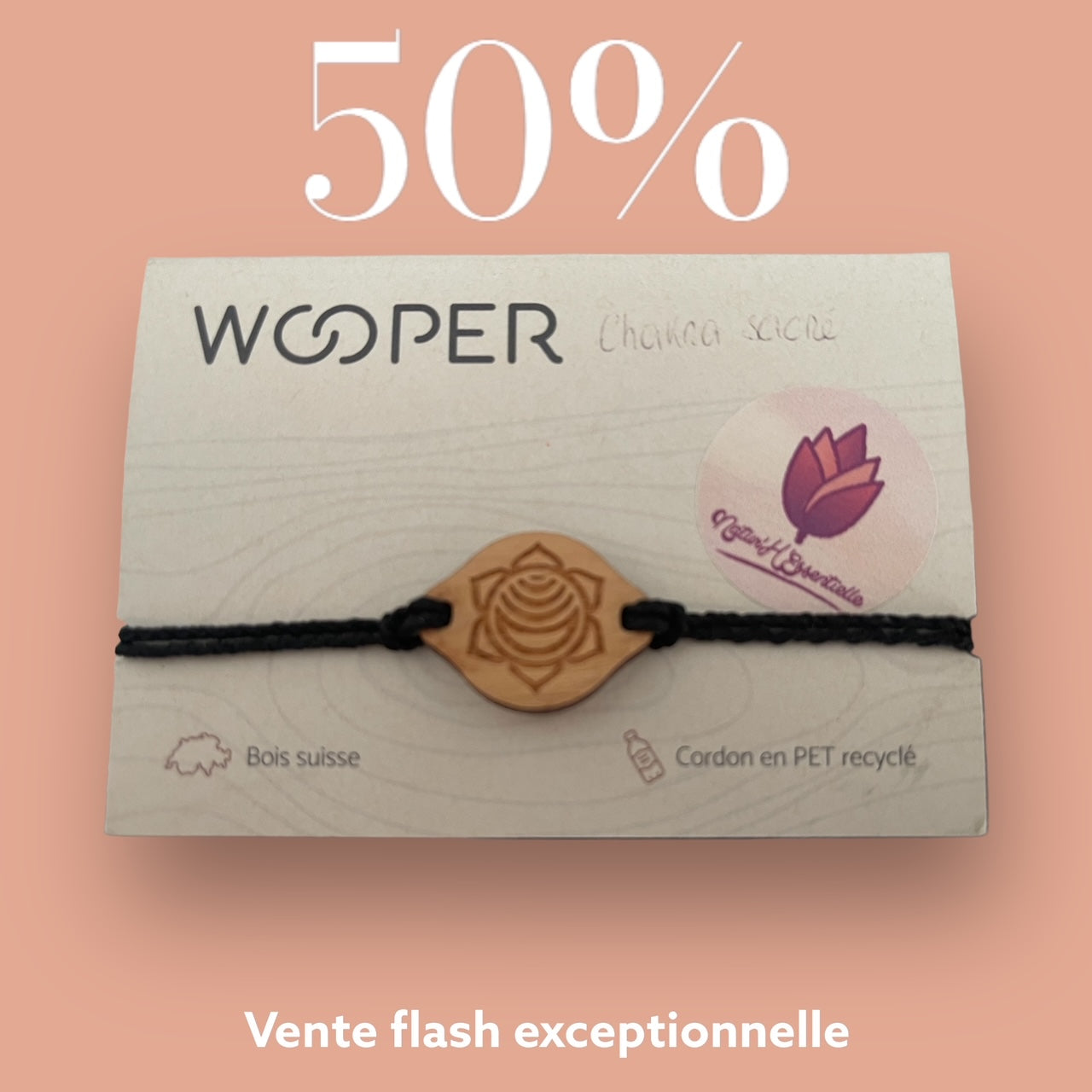 Bracelets Wooper diffuseur d'huiles essentielles