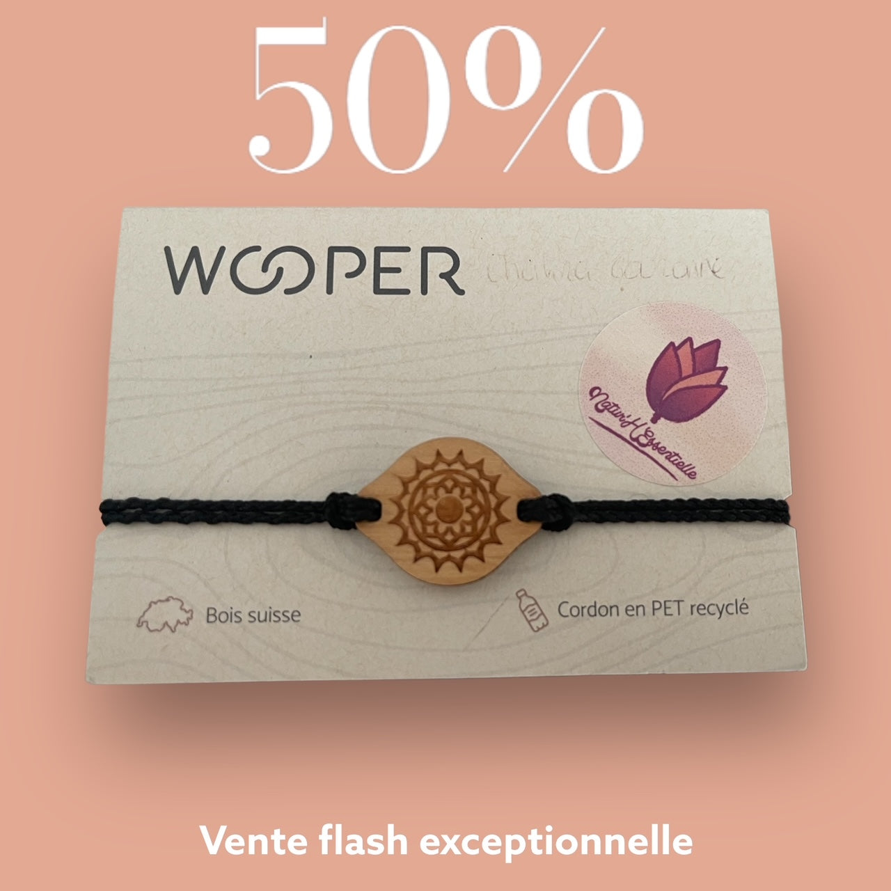 Bracelets Wooper diffuseur d'huiles essentielles