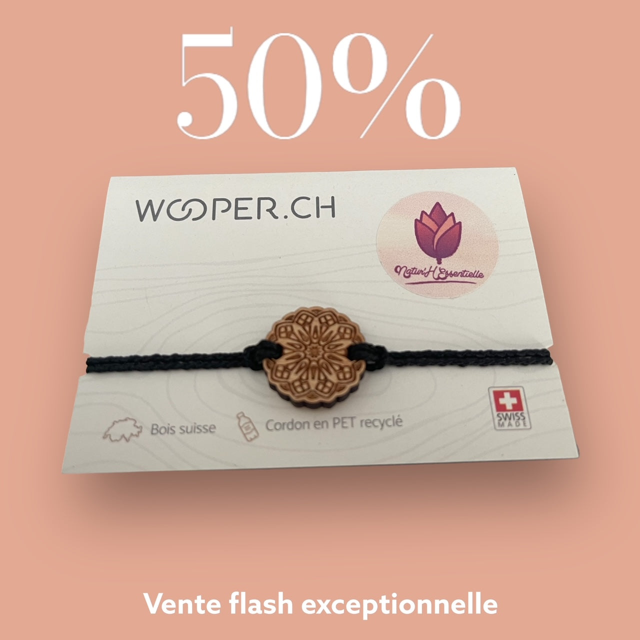 Bracelets Wooper diffuseur d'huiles essentielles