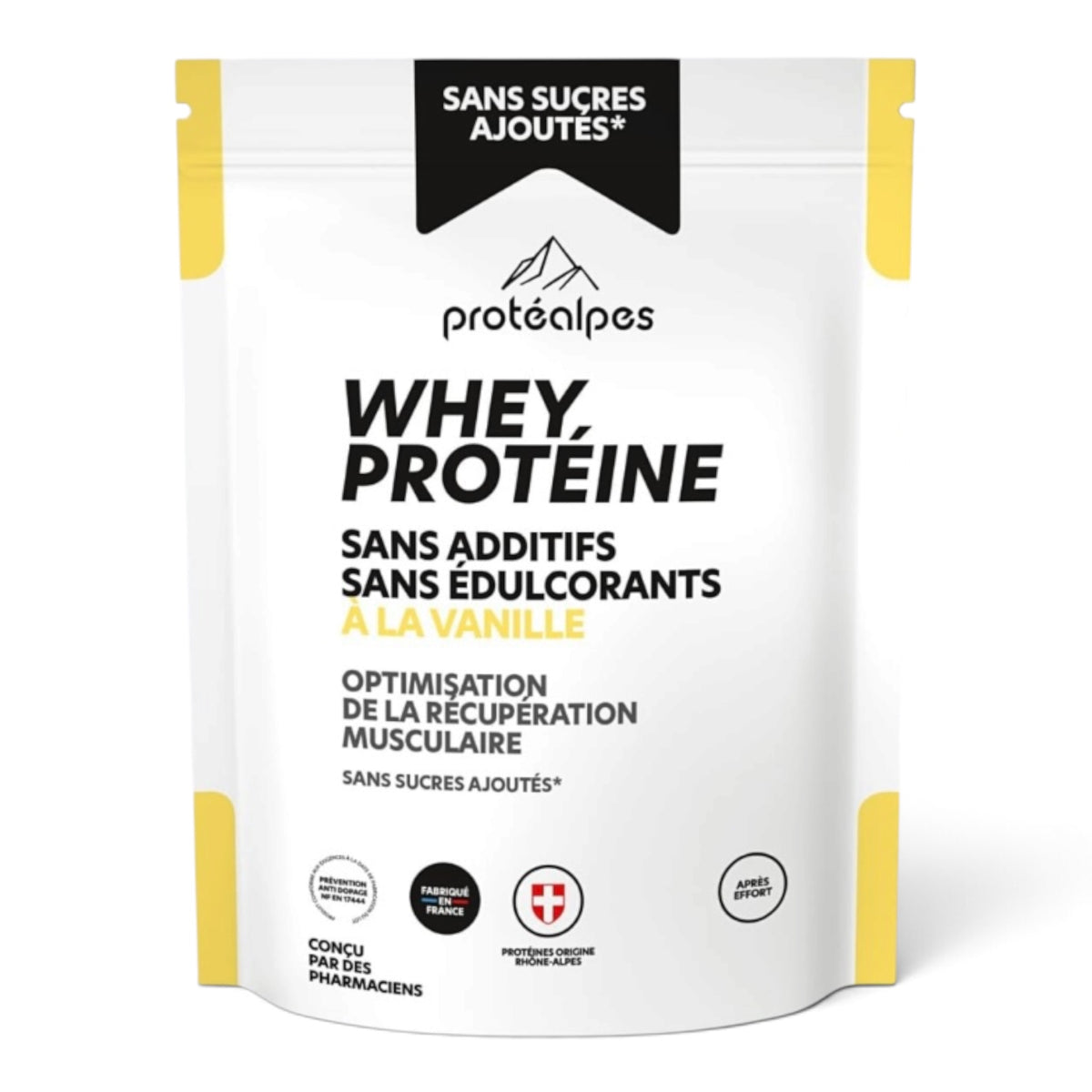 Protéines Whey Protéalpes Gamme Sans Sucre 750g