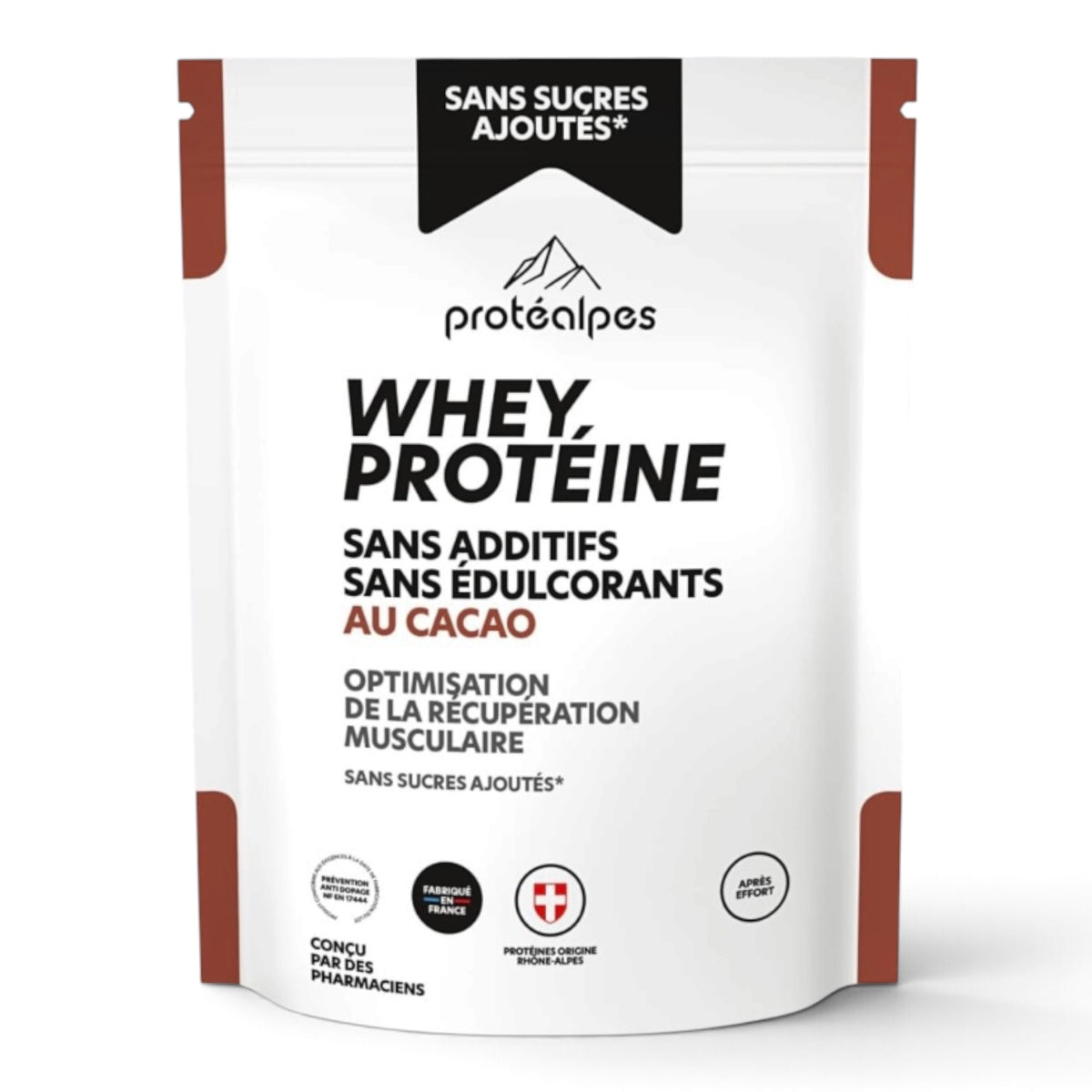 Protéines Whey Protéalpes Gamme Sans Sucre 750g