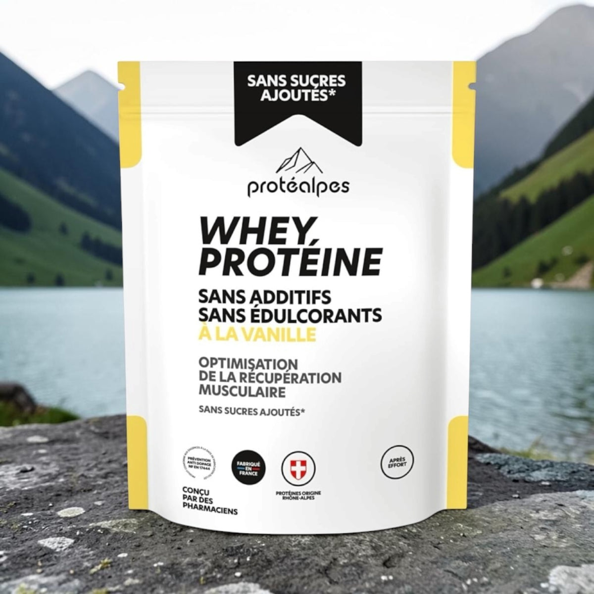 Protéines Whey Protéalpes Gamme Sans Sucre 750g