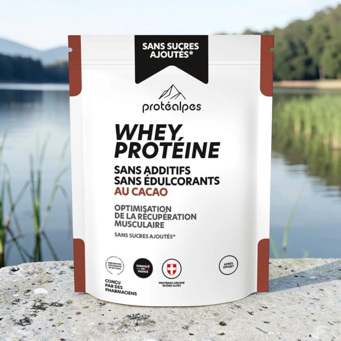 Protéines Whey Protéalpes Gamme Sans Sucre 750g