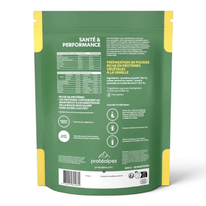 Protéines Végétales BIO Protéalpes Gamme Sans Sucre 540g