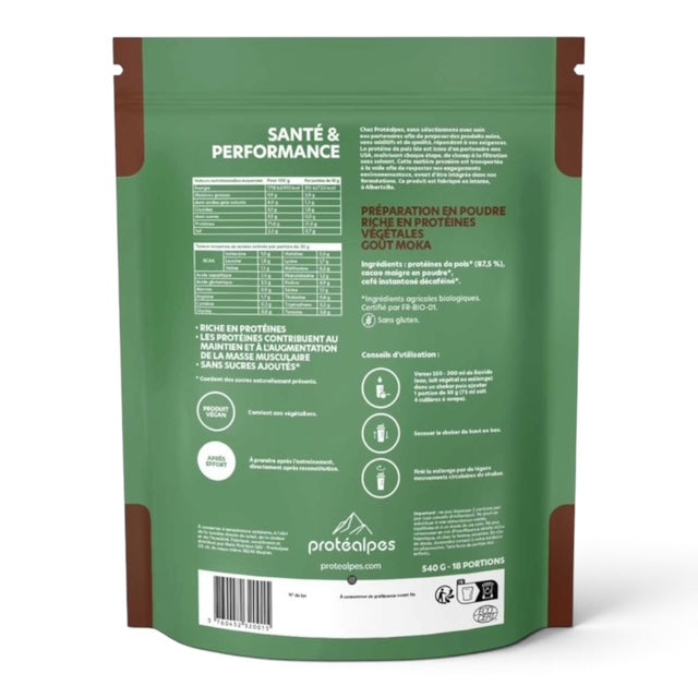 Protéines Végétales BIO Protéalpes Gamme Sans Sucre 540g