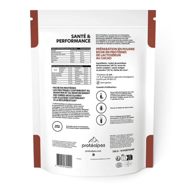 Protéines Whey Protéalpes Gamme Classique 750g