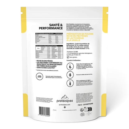 Protéines Whey Protéalpes Gamme Sans Sucre 750g